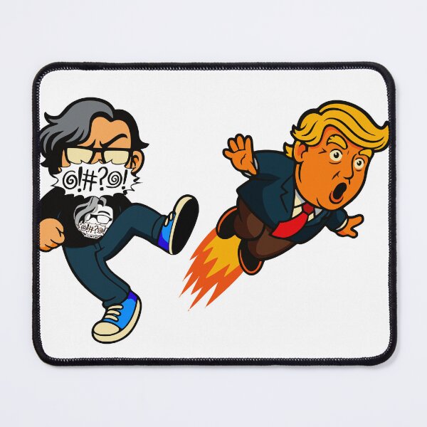 Item preview, Kicking Trump Mouthy Logo designed and sold by The Renegade Writer's Mouthy Merch.