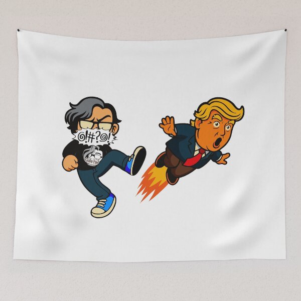 Item preview, Kicking Trump Mouthy Logo designed and sold by The Renegade Writer's Mouthy Merch.