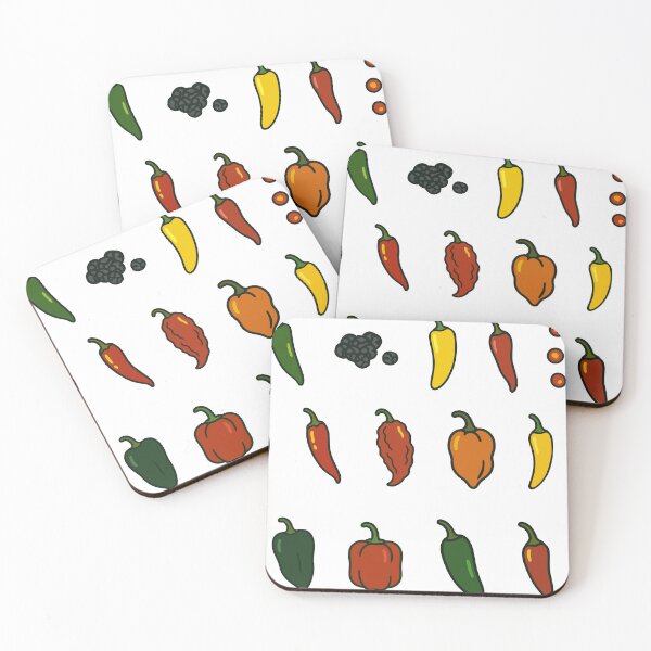 Item preview, Spicy Chili Pepper Pattern - Colorful Vector Hot Peppers Design designed and sold by Greemo03.