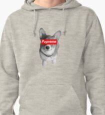 Pupreme Corgi - Dog X Supreme Pullover Hoodie
