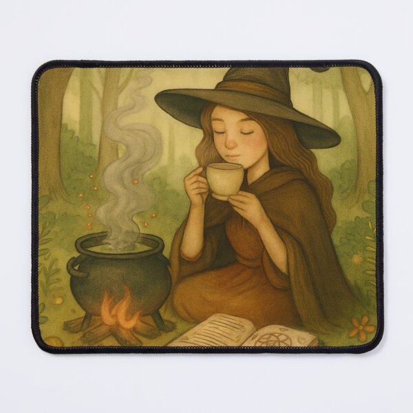 Item preview, Forest Witch Tea Time – Brewing Magic in Nature designed and sold by MoonMommaMagic.