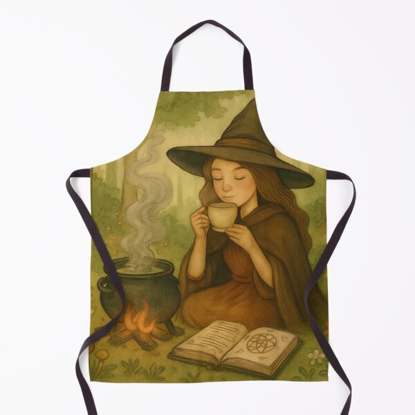 Item preview, Forest Witch Tea Time – Brewing Magic in Nature designed and sold by MoonMommaMagic.