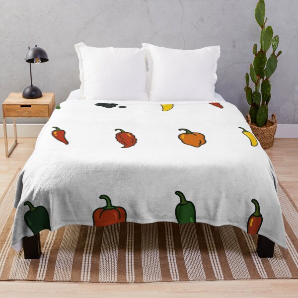 Item preview, Chili Pepper Variety Vector Art - Colorful Spicy Peppers Pattern designed and sold by Greemo03.