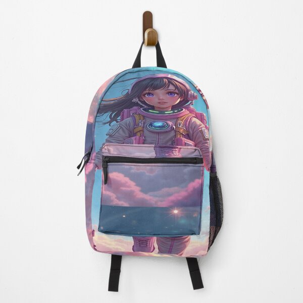 Item preview, Space Explorer Girl With Jetpack Cat designed and sold by TONSNAP.