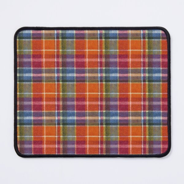 Item preview, Bold Colorful Tartan Plaid Pattern in Red, Orange & Blue designed and sold by trajeado14.