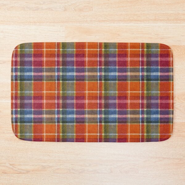 Item preview, Bold Colorful Tartan Plaid Pattern in Red, Orange & Blue  designed and sold by trajeado14.