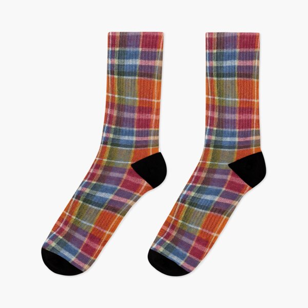 Item preview, Bold Colorful Tartan Plaid Pattern in Red, Orange & Blue  designed and sold by trajeado14.