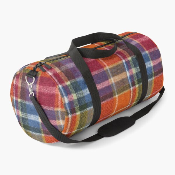 Item preview, Bold Colorful Tartan Plaid Pattern in Red, Orange & Blue  designed and sold by trajeado14.