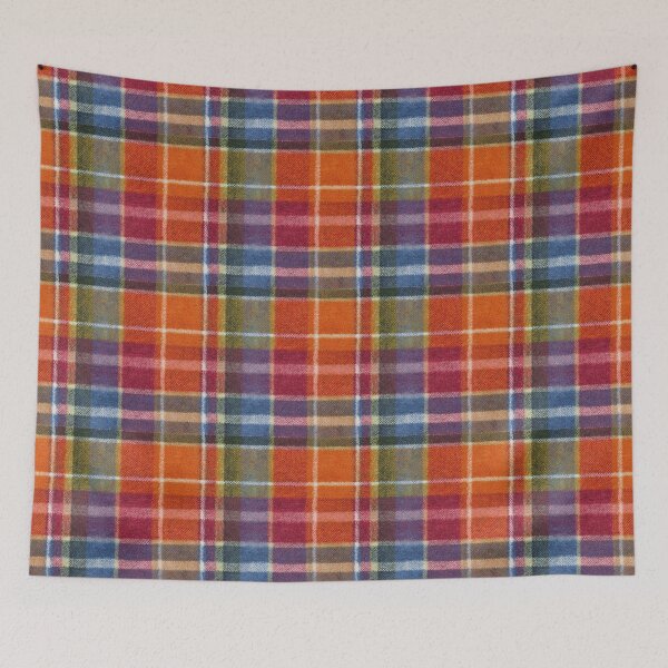 Item preview, Bold Colorful Tartan Plaid Pattern in Red, Orange & Blue  designed and sold by trajeado14.