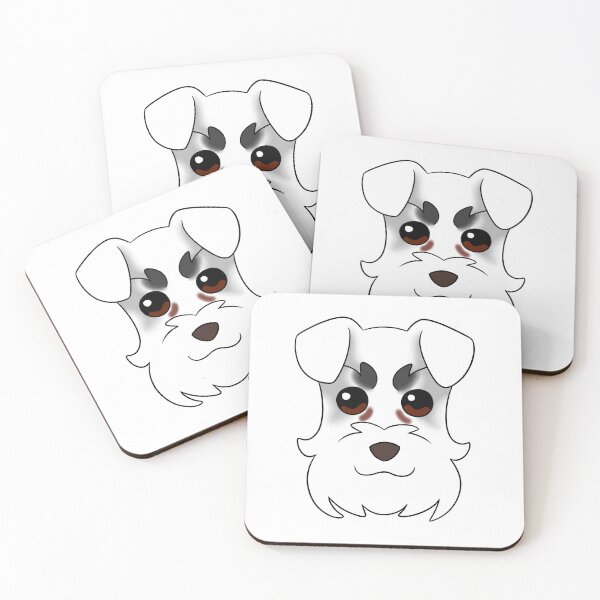 Item preview, White Schnauzer Black Brows Tear Stains designed and sold by OliRoseArt.