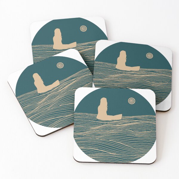Item preview, Swell Lines Surfergirl designed and sold by Ocean Wizard.