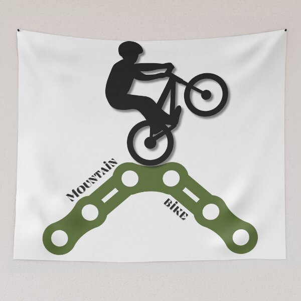 Item preview, MTB Rider on Chain Mountain Peak designed and sold by BelieveG.