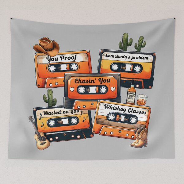Item preview, Country Atmosphere Vintage K7 Icons of the Wild West designed and sold by Artbellachi.