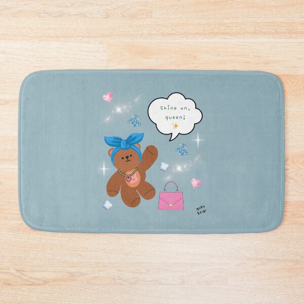 Item preview, Mono Bear Message – Shine On Queen (Dusty Blue Edition) designed and sold by mintmono-studio.