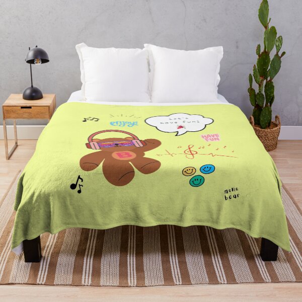 Item preview, Mono Bear Message – Let’s Have Fun! (Lemon Pop) designed and sold by mintmono-studio.