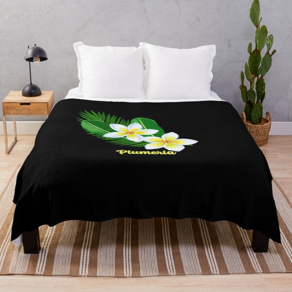 Item preview, Plumeria Flowers Yellow and White with Leaves  designed and sold by Diane Gotti.