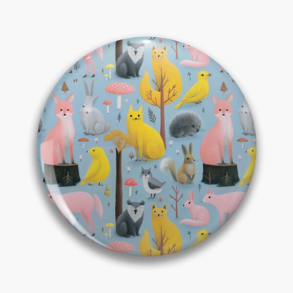 Item preview, Cute Woodland Animals Seamless Pattern designed and sold by Hunzaly.