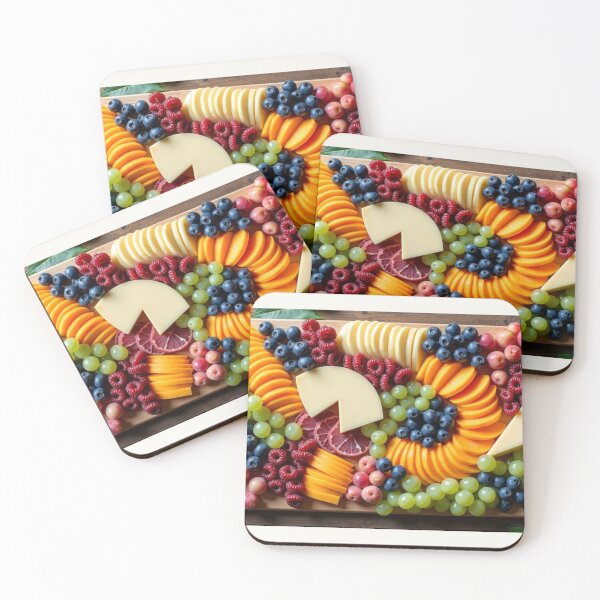 Item preview, Colorful Fruit and Cheese Platter designed and sold by MigWhimsy.