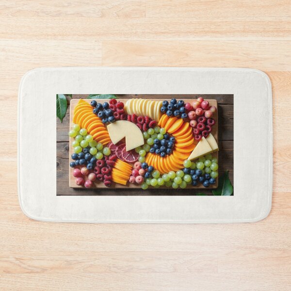 Item preview, Colorful Fruit and Cheese Platter designed and sold by MigWhimsy.