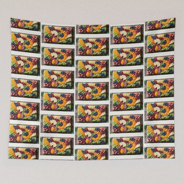 Item preview, Colorful Fruit and Cheese Platter designed and sold by MigWhimsy.