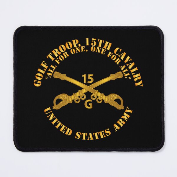 Item preview, Army - Golf Troop, 15th Cavalry All for One, one For All w Br designed and sold by Military Insignia Products.