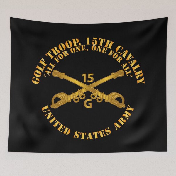 Item preview, Army -  Golf Troop, 15th Cavalry  All for One, one For All w Br designed and sold by Military Insignia Products.