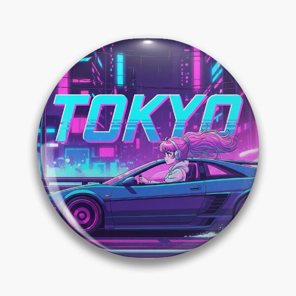 Item preview, Tokyo Neon Ride with City Pop Girl designed and sold by Mello-chu.