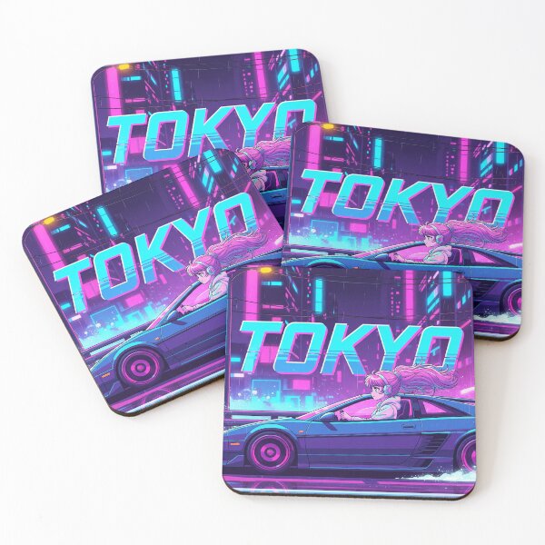 Item preview, Tokyo Neon Ride with City Pop Girl designed and sold by Mello-chu.