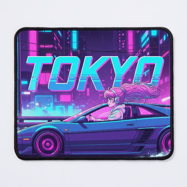Item preview, Tokyo Neon Ride with City Pop Girl designed and sold by Mello-chu.