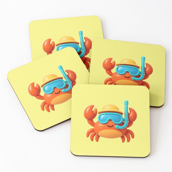 Item preview, Funny crab with diving goggles designed and sold by Mauswohn.