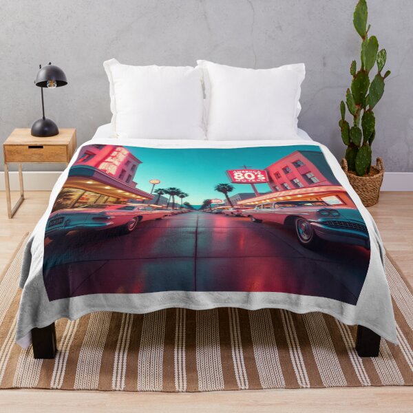 Item preview, Retro 80s Sunset Motel Vibes – Vintage Cars & Neon Lights designed and sold by JAL Design.