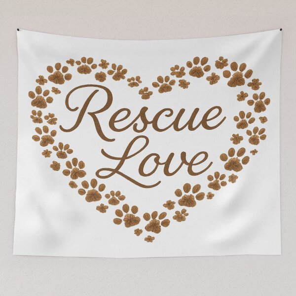 Item preview, Corazón de pata de rescate designed and sold by TONSNAP.