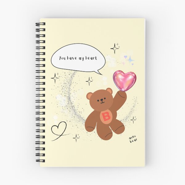 Item preview, You Have My Heart – mono bear messages (Yellow background) designed and sold by mintmono-studio.