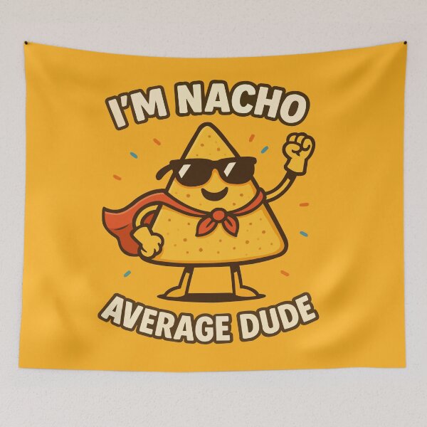 Item preview, Nacho Average Dude – Funny Pun Tee designed and sold by Illustrator Bhaiya.