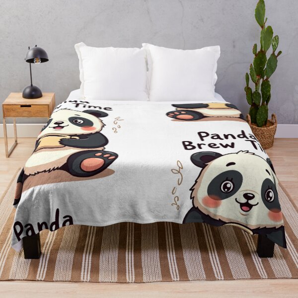 Item preview, Cute Panda Coffee Art Print – “Panda Brew Time” Kawaii Illustration designed and sold by PaperCastle.