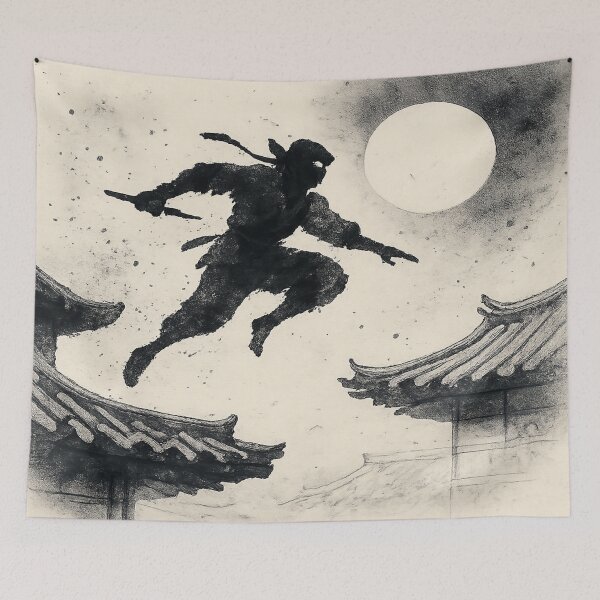 Item preview, Urban Ninja Moon Leap designed and sold by TONSNAP.