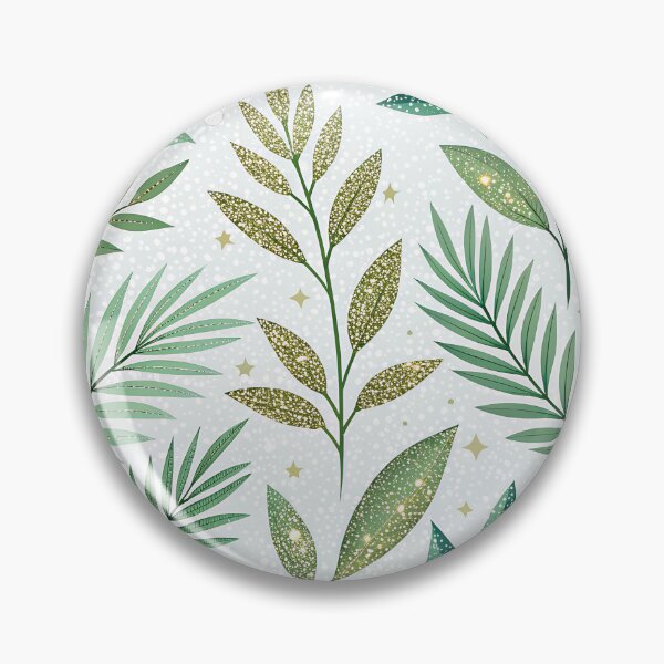 Item preview, Tropical Glitter Leaves on White designed and sold by EMA Studio.