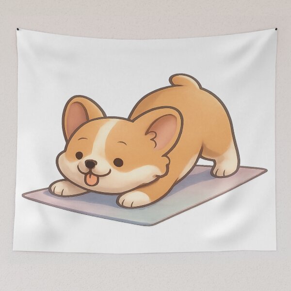 Item preview, Zen Corgi Yoga designed and sold by TONSNAP.