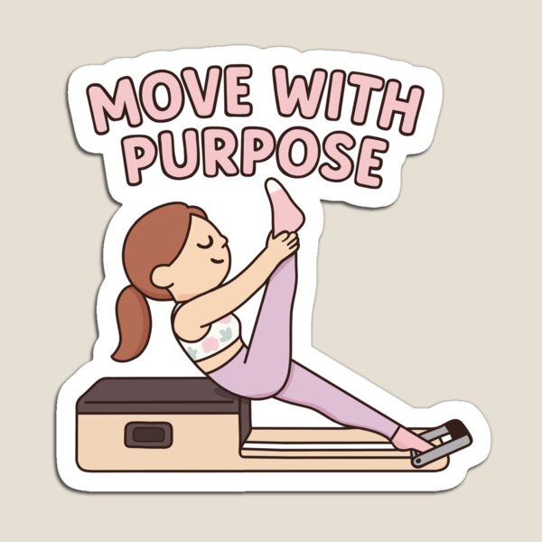 Item preview, Move with Purpose – Motivational Pilates Reformer Workout Design designed and sold by PTMinimalShop.