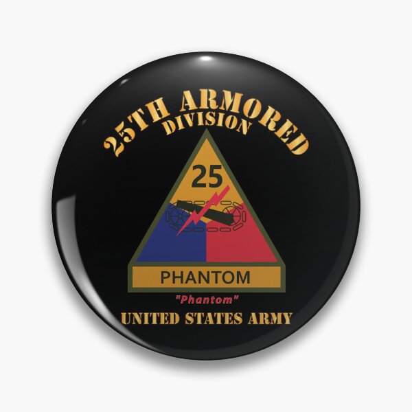 Item preview, Army -  SSI - 25th Armored Division w Name Tape - Phantom - US Army X 300 designed and sold by Military Insignia Products.
