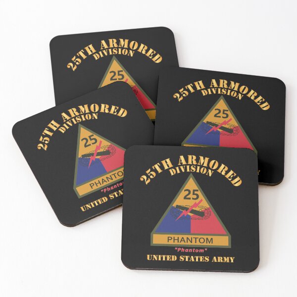 Item preview, Army -  SSI - 25th Armored Division w Name Tape - Phantom - US Army X 300 designed and sold by Military Insignia Products.