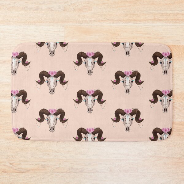 Item preview, Pretty ram skull  designed and sold by MadameRedArt.