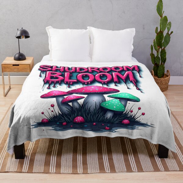 Item preview, Shroom Bloom Psychedelic Mushroom Art Print designed and sold by PaperCastle.