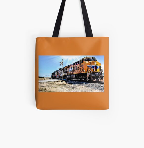 Train Portrait All Over Print Tote Bag
