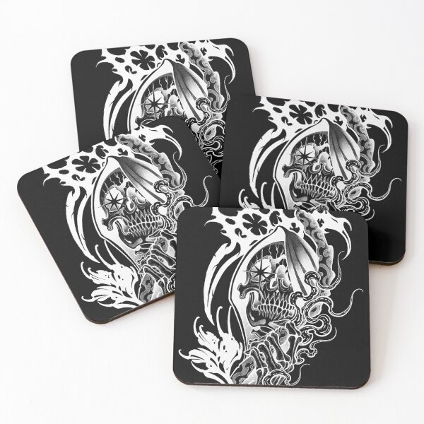 Item preview, Death dark neotribal white color designed and sold by 7Delamancha.