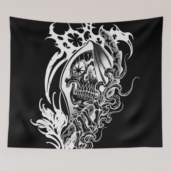 Item preview, Death dark neotribal white color designed and sold by 7Delamancha.