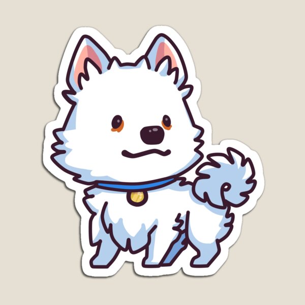 Eskie (American Eskimo) Magnet