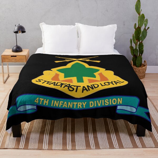 Item preview, Army - 4th Infantry Division - w Br - Ribbon designed and sold by Military Insignia Products.