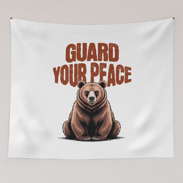 Item preview, Powerful Calm Bear Mental Health Art designed and sold by Bliss Find And Design.