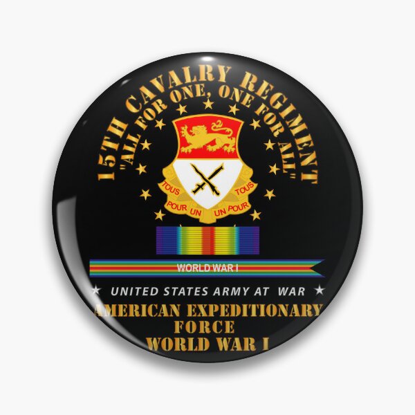 Item preview, Army - 15th Cavalry Regiment - All for One - AEF  w SVC WWI designed and sold by Military Insignia Products.